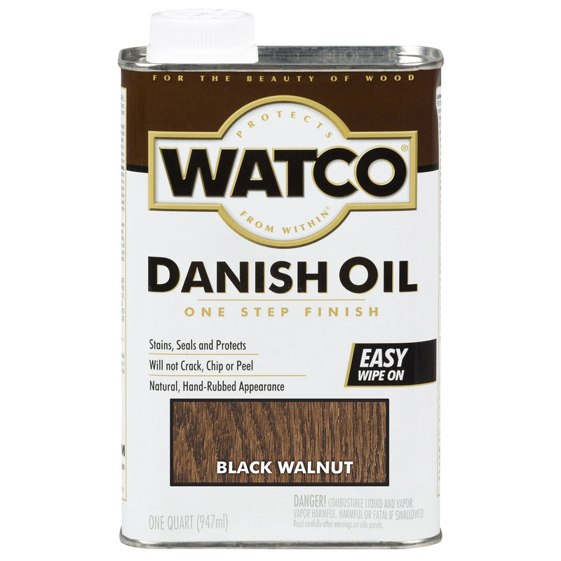 Danish Oil - Solvent Based - Finish Color:Black Walnut - Size:1 Quart
